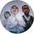 The saints are coming - Oil and enamel on circular canvas - Diameter 150 cm - 2005